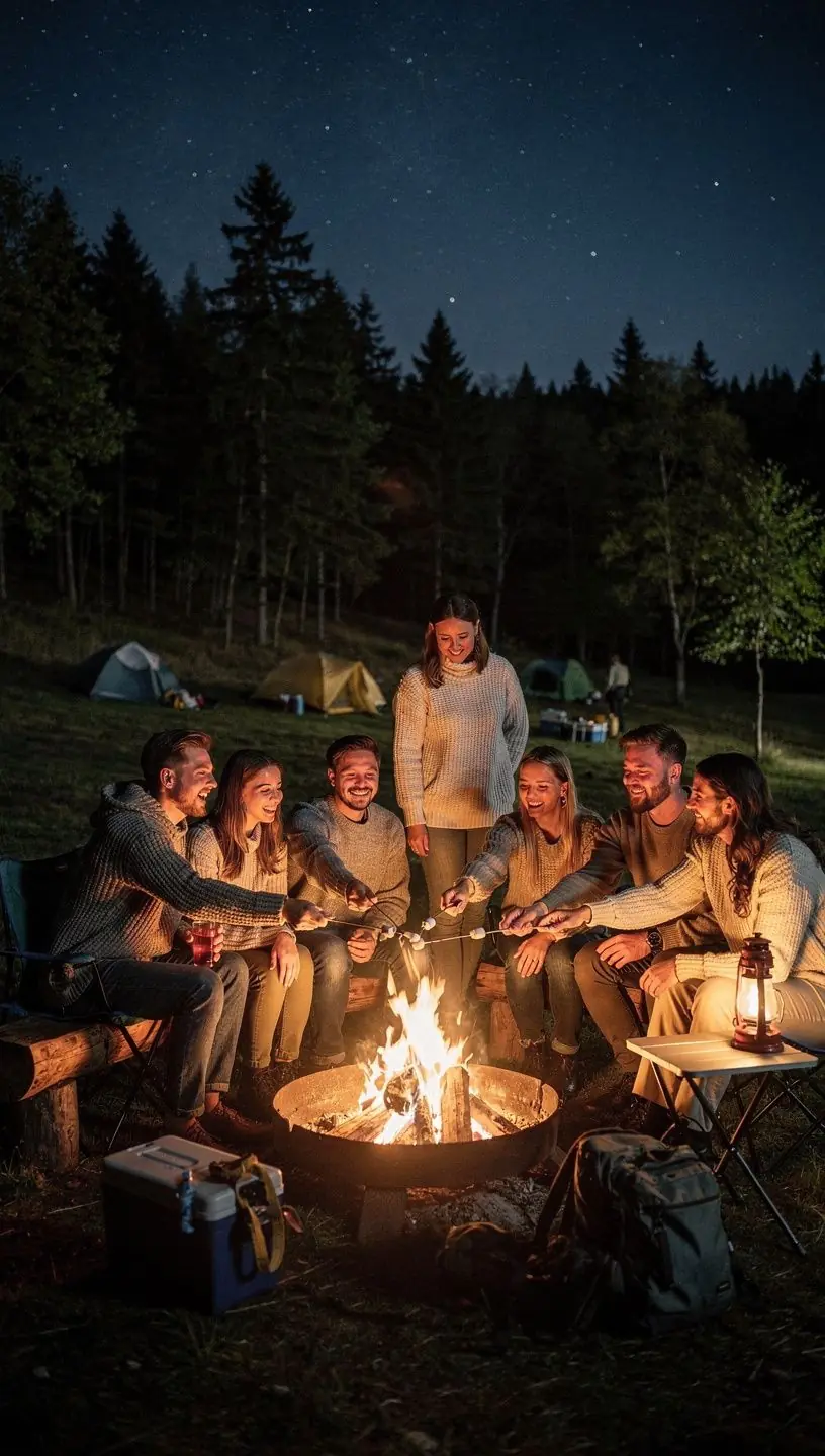 Pohled na malebnou krajinu Českého ráje s autem zaparkovaným na okraji silnice.